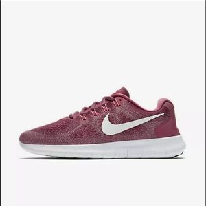 Women's Nike Free RN Vintage wine running shoes